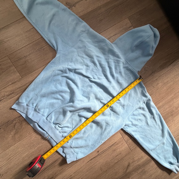 Y2K Airwalk Faded Blue Vintage Oversized XL Zip-up Hoodie Skater - Picture 10 of 11